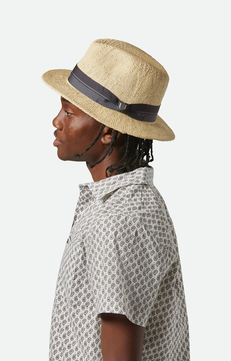 BRIXTON - Roma Straw Fedora