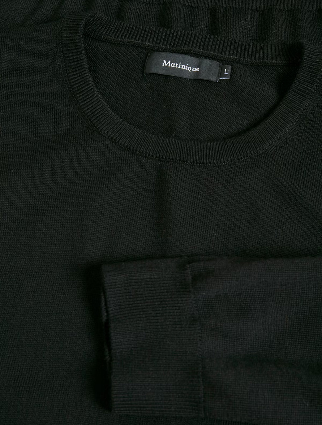 MATINIQUE - Margrate Merino Pullover in Black