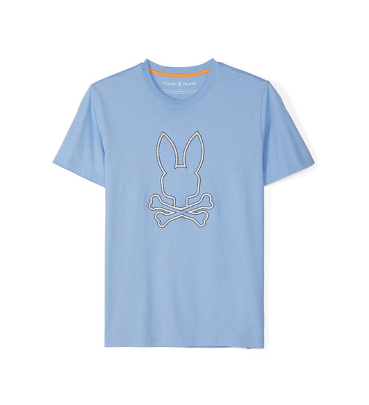 PSYCHO BUNNY - Floyd Graphic Tee in Serenity Blue