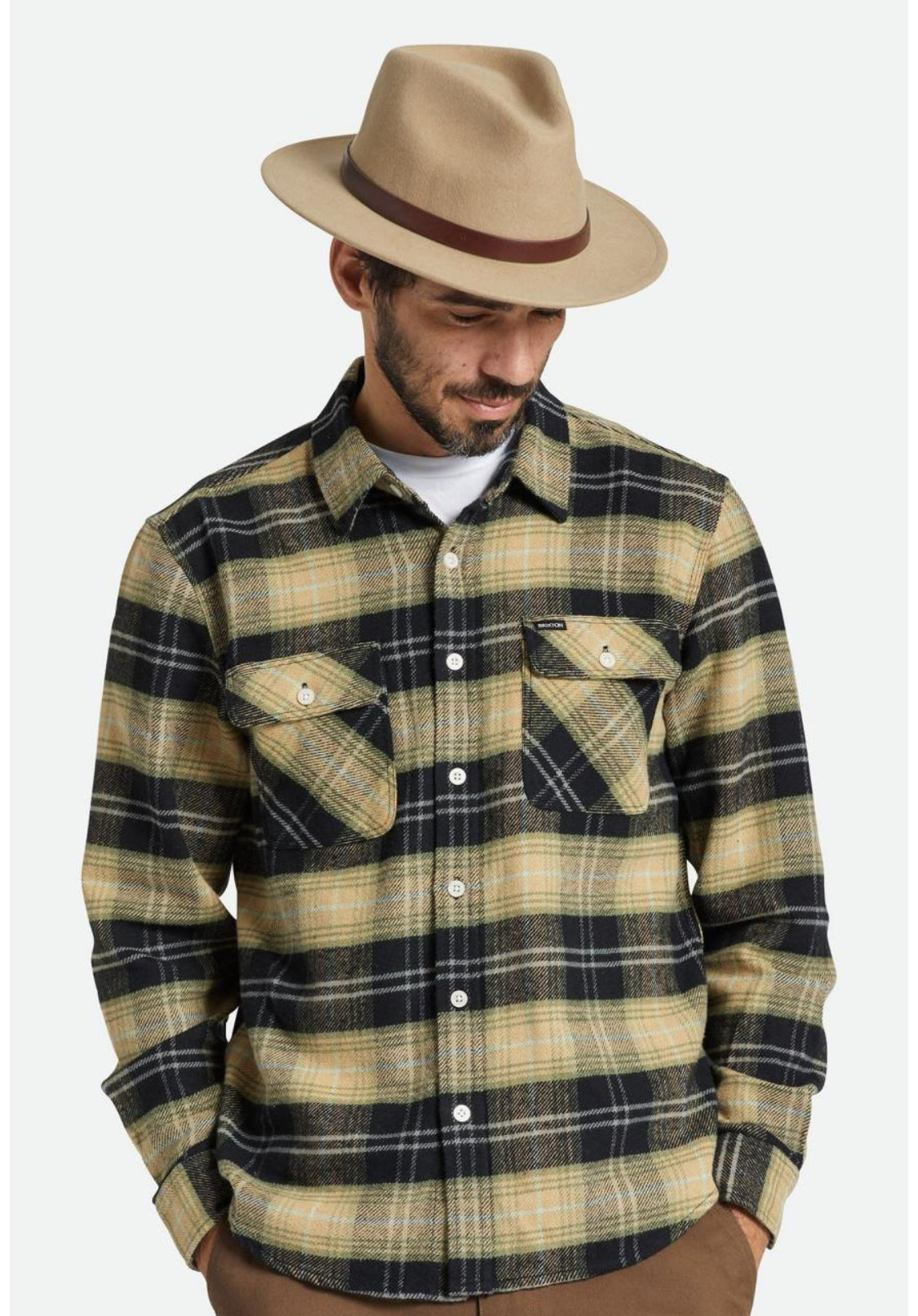 BRIXTON - Messer Fedora in Sand