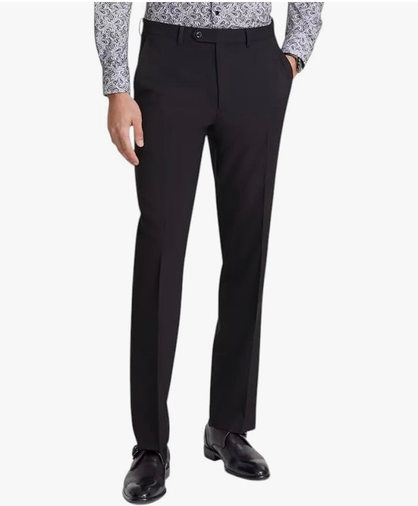 TALLIA - Men’s Tailored Dress Pants (Black)