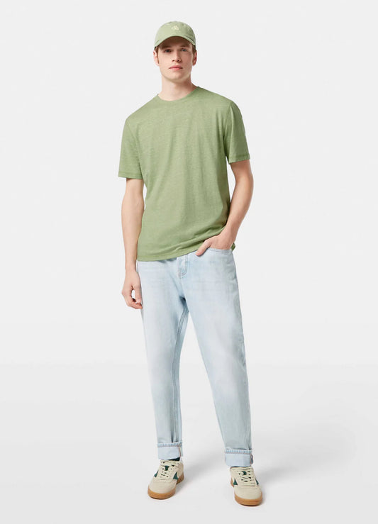 SCOTCH & SODA - Regular Fit Melange Tee in Pistachio