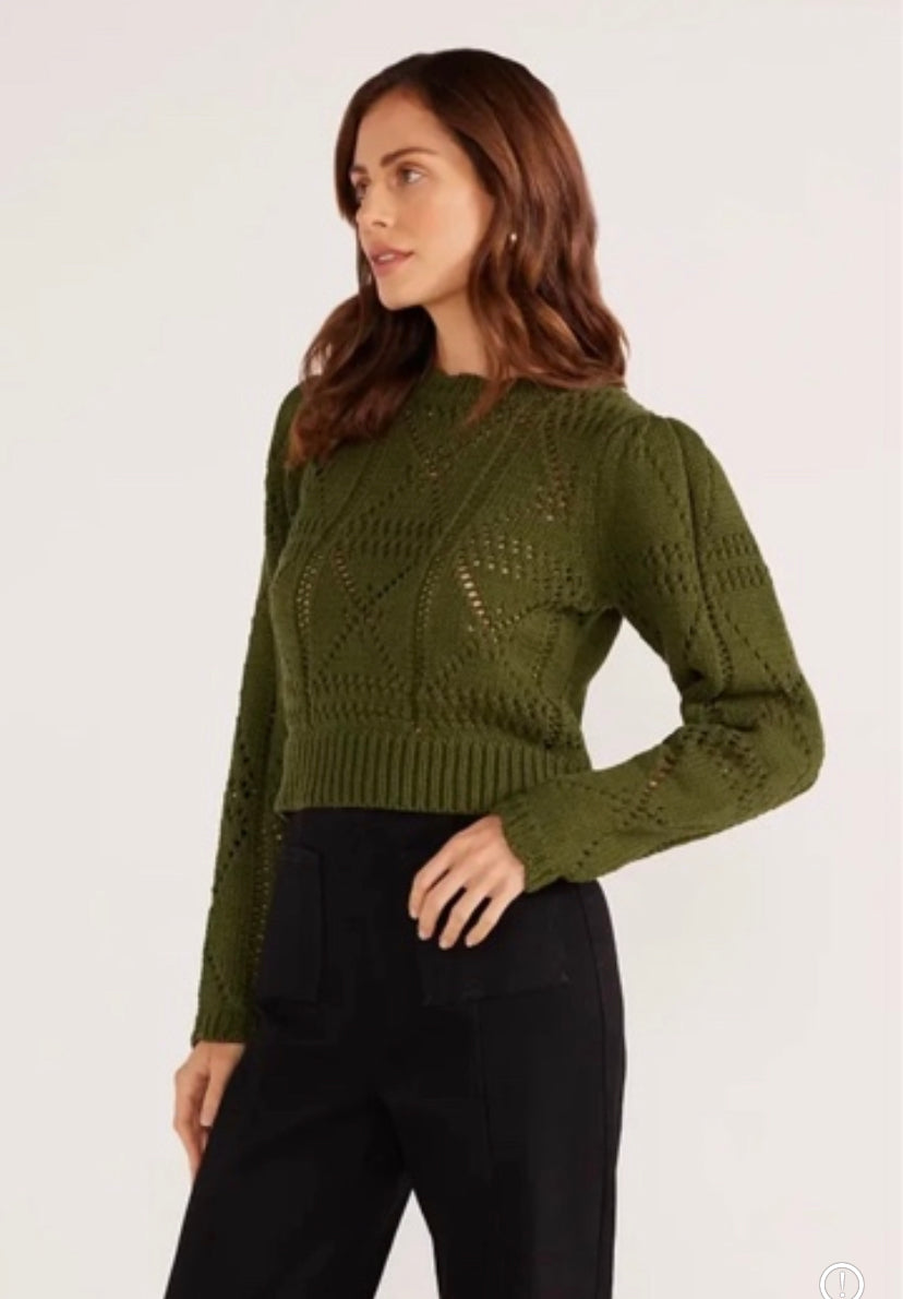MINKPINK - Sally Pointelle Knit Jumper