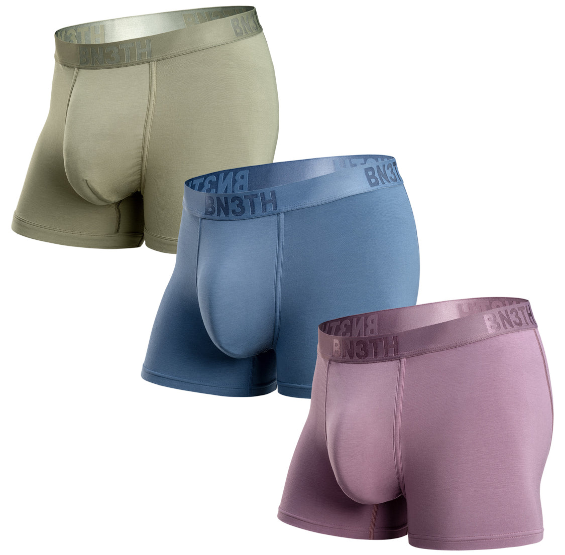 BN3TH - Classic Trunk 3 Pack: Pine/Fog/Grape Purple