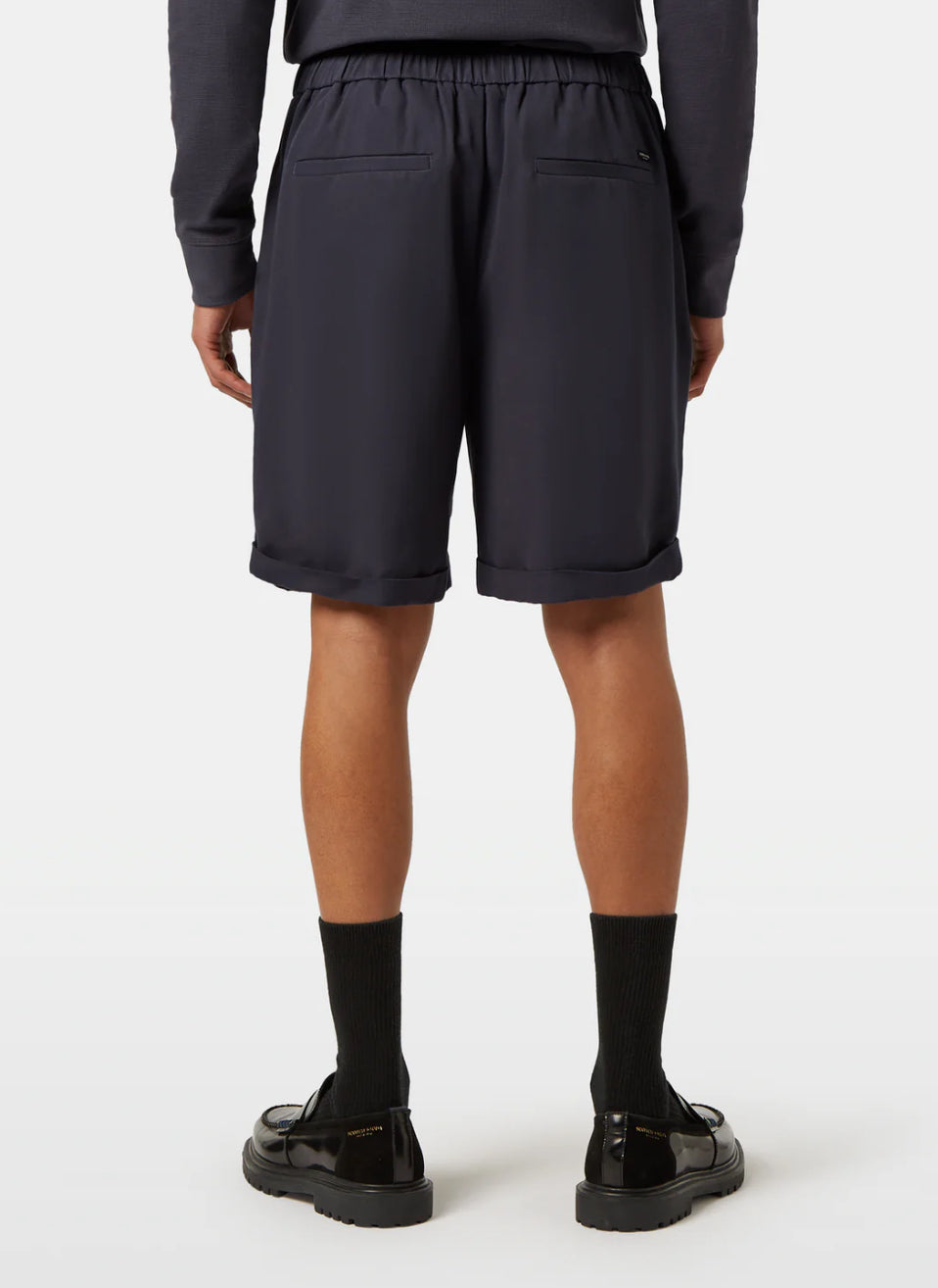 SCOTCH & SODA - Twilt Pleated Sateen Bermuda Short