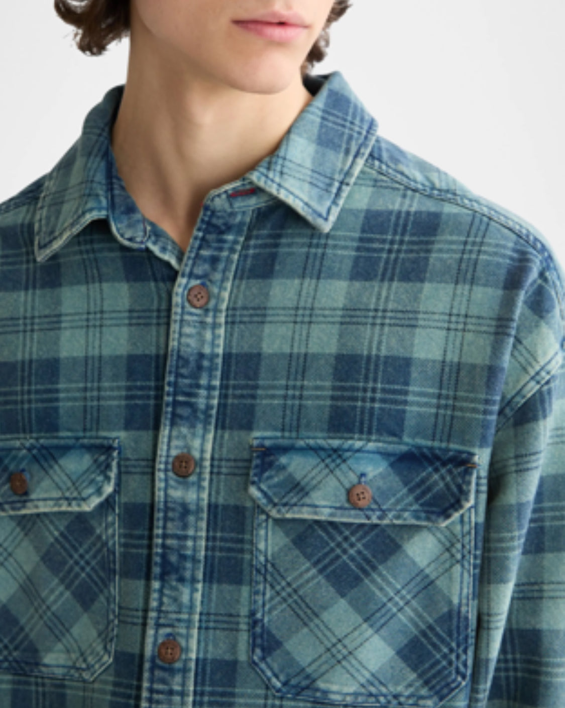SCOTCH & SODA - Washed Check Denim Overshirt