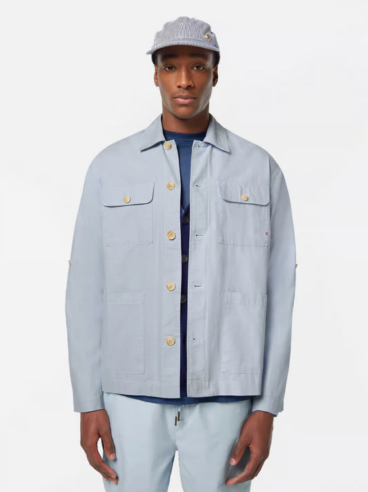 SCOTCH & SODA - Relaxed Cotton-Linen Shirt Jacket