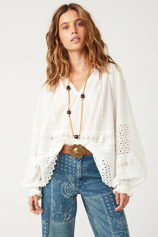 SPELL - Love In The Afternoon Lace Blouse