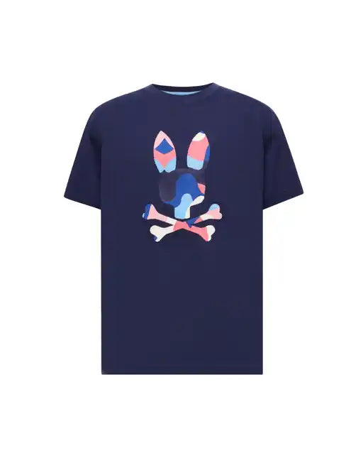 PSYCHO BUNNY - Ara Graphic Tee in Evening Blue