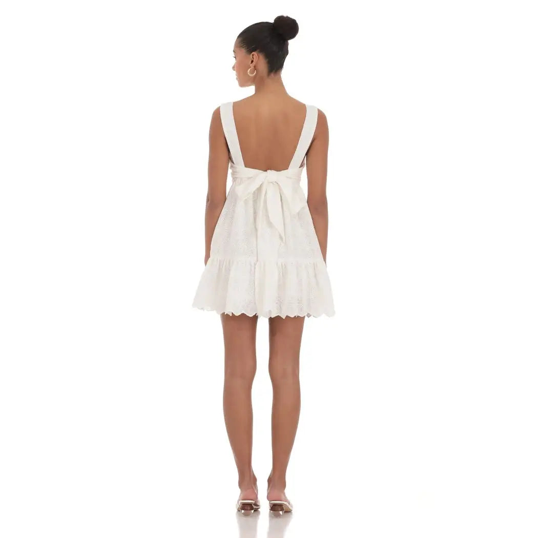 Lucy In The Sky - Floral Eyelet Dress