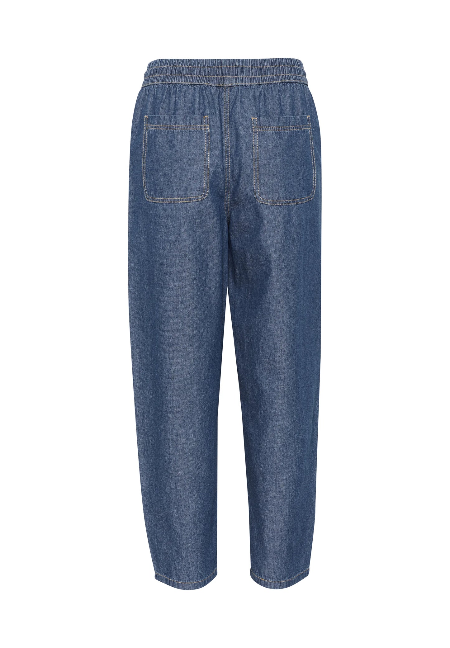 Kaffe - Luise Barrel Relaxed fit jeans - dark blue chambray