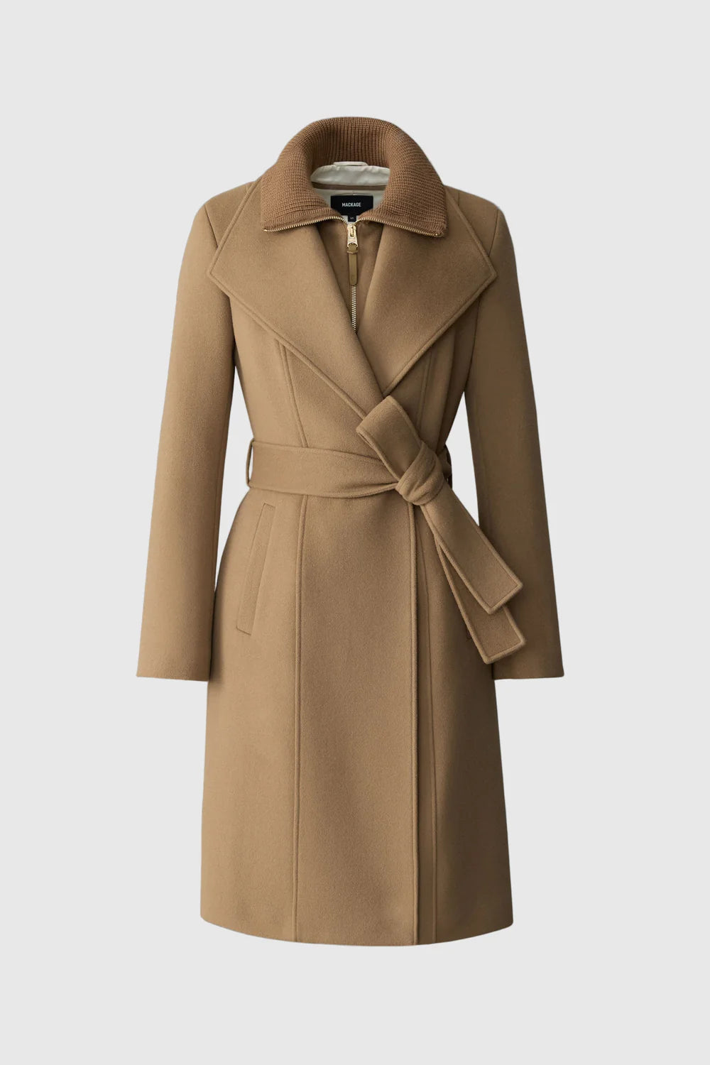 MACKAGE - NORITA 2-in-1 double face wool coat with sash
