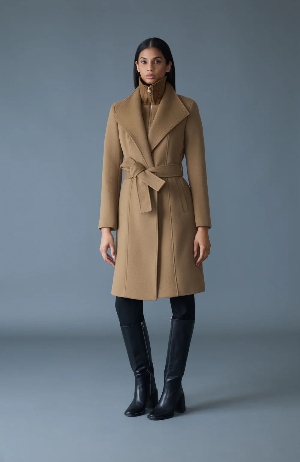 MACKAGE - NORITA 2-in-1 double face wool coat with sash