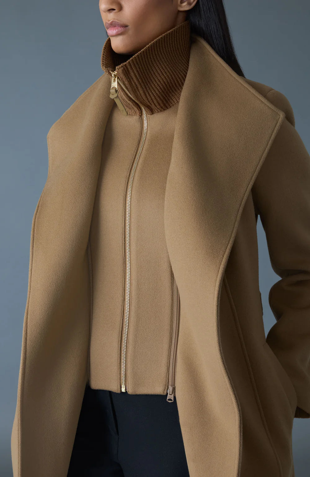 MACKAGE - NORITA 2-in-1 double face wool coat with sash