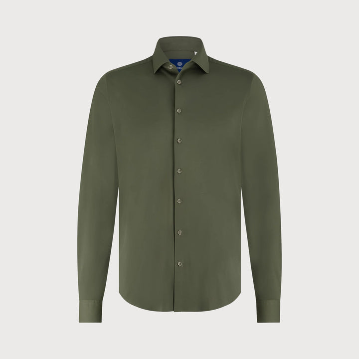 Blue Industry - Knit Stretch Shirt (Army)