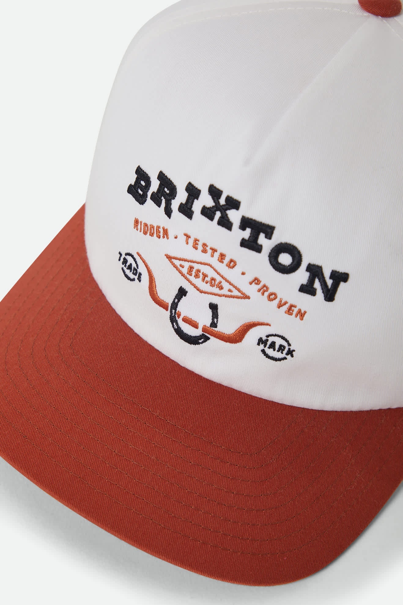BRIXTON - Beekman MP Snapback - Off White/Rust
