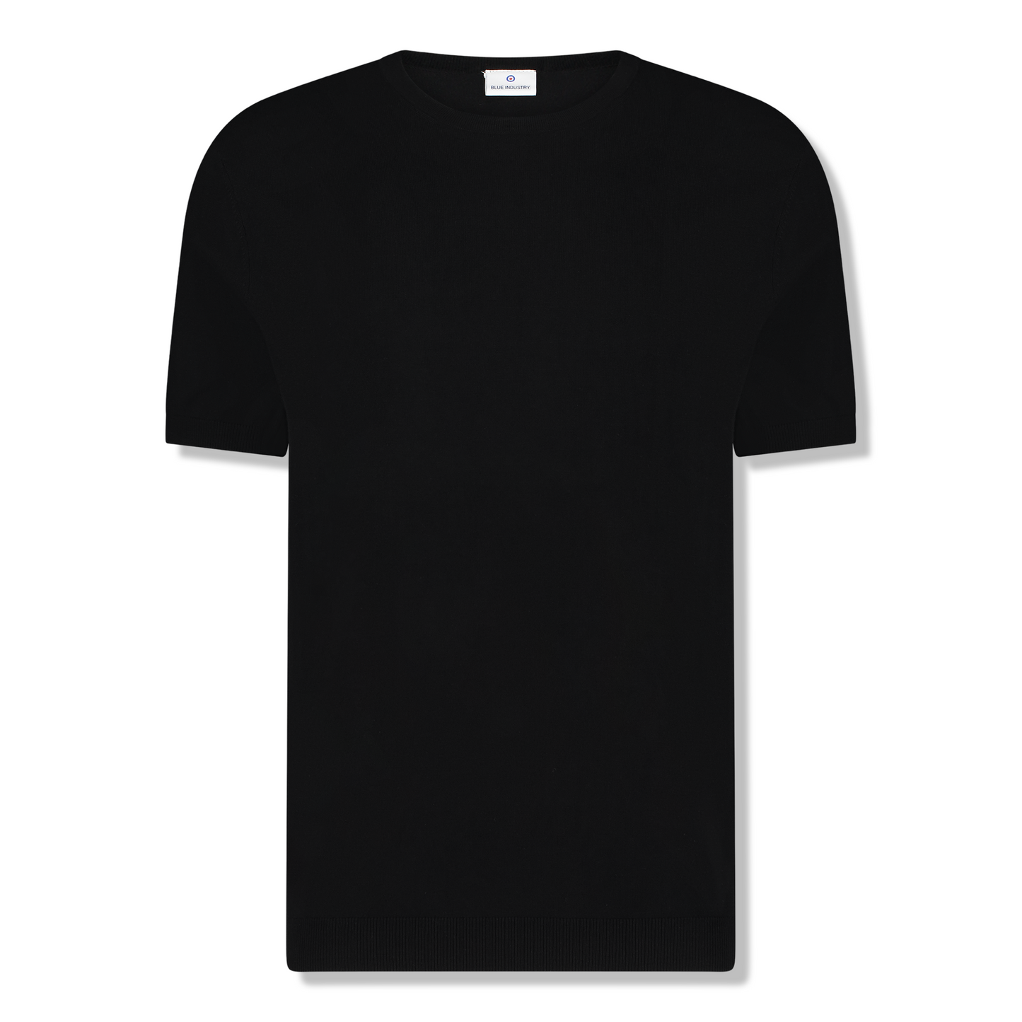 BLUE INDUSTRY - Luxe Knit T-Shirt in Black