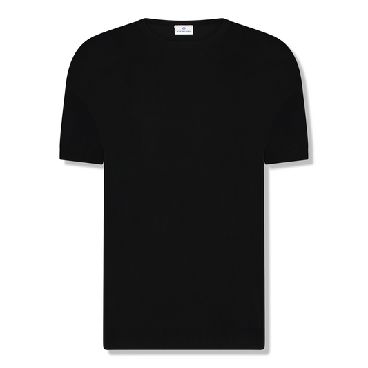 BLUE INDUSTRY - Luxe Knit T-Shirt in Black