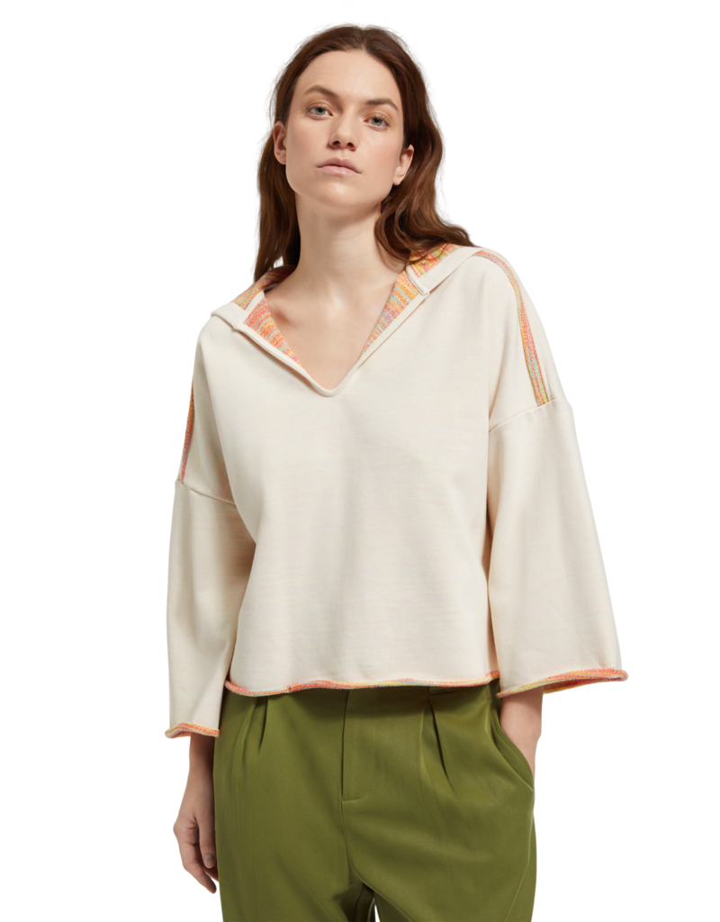 Scotch & Soda - Slouchy Fit Shoulder Detail Hoodie