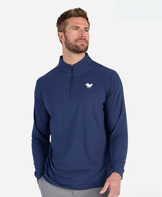 BAD BIRDIE - Navy Quarterzip