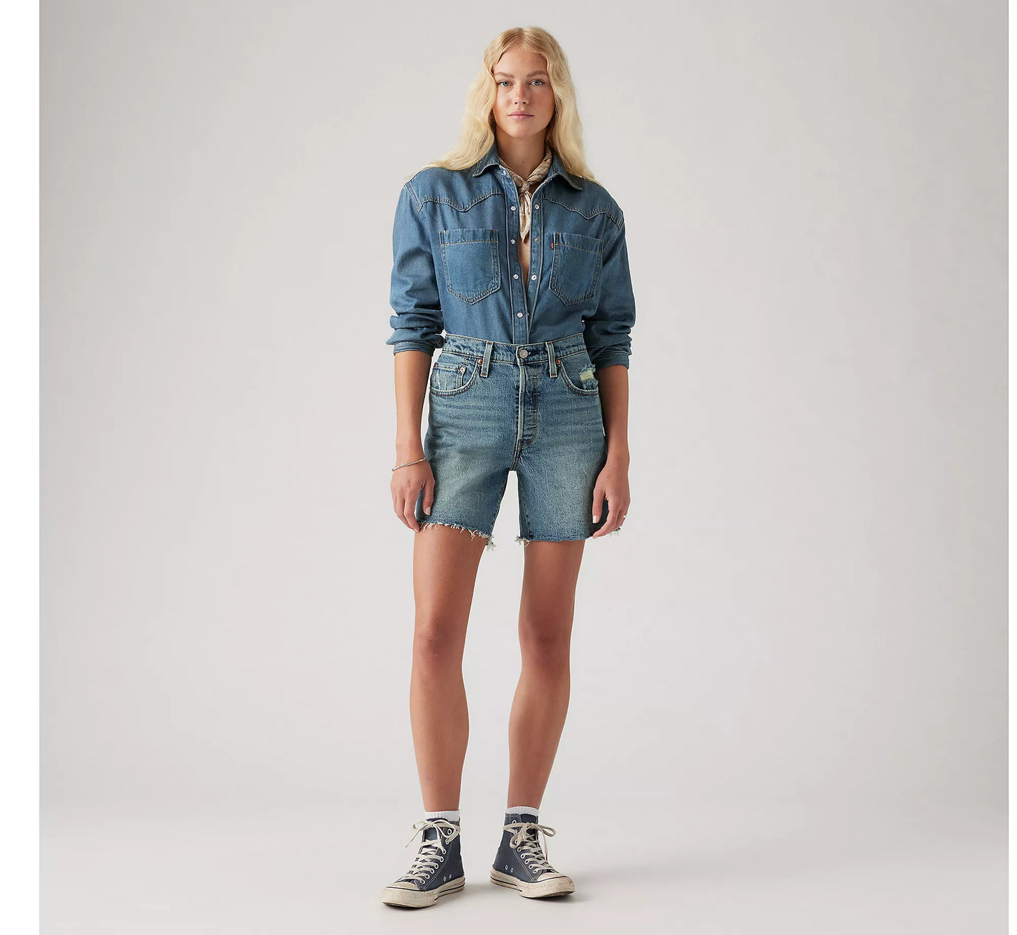 Levis - 501 Mid Thigh Short