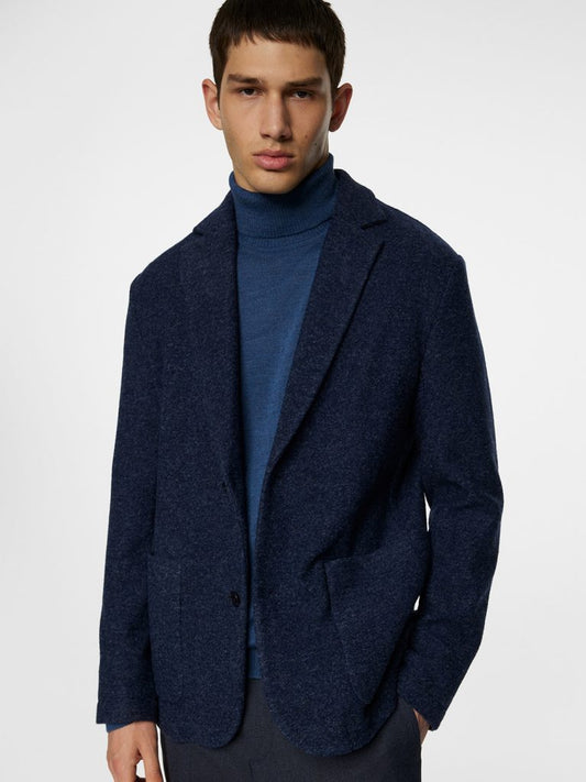 J.LINDEBERG - Calvon Wool Blazer in Vintage Indigo