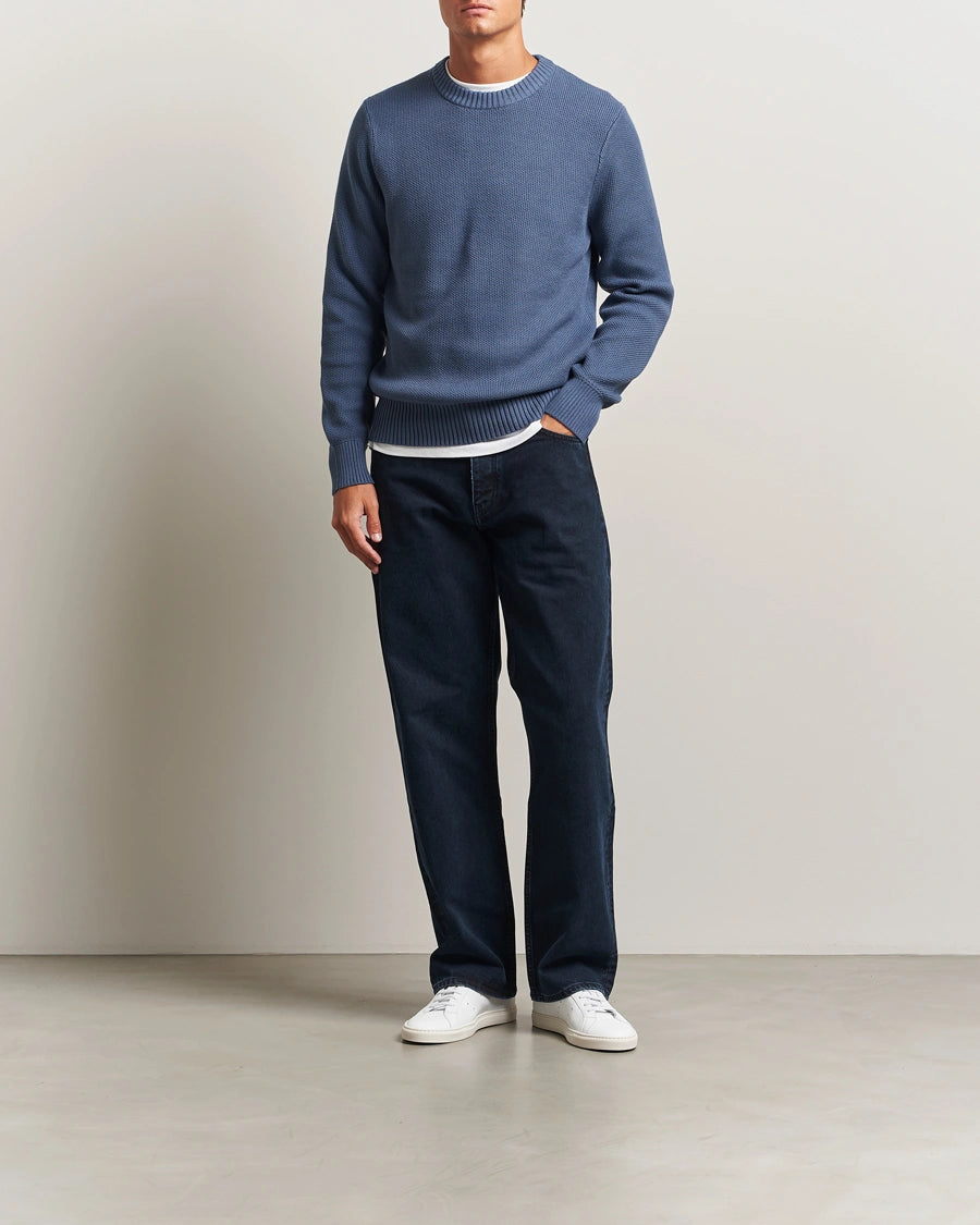 J.LINDEBERG - Oliver Structure Sweater in Vintage Indigo