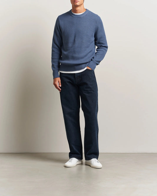 J.LINDEBERG - Oliver Structure Sweater in Vintage Indigo