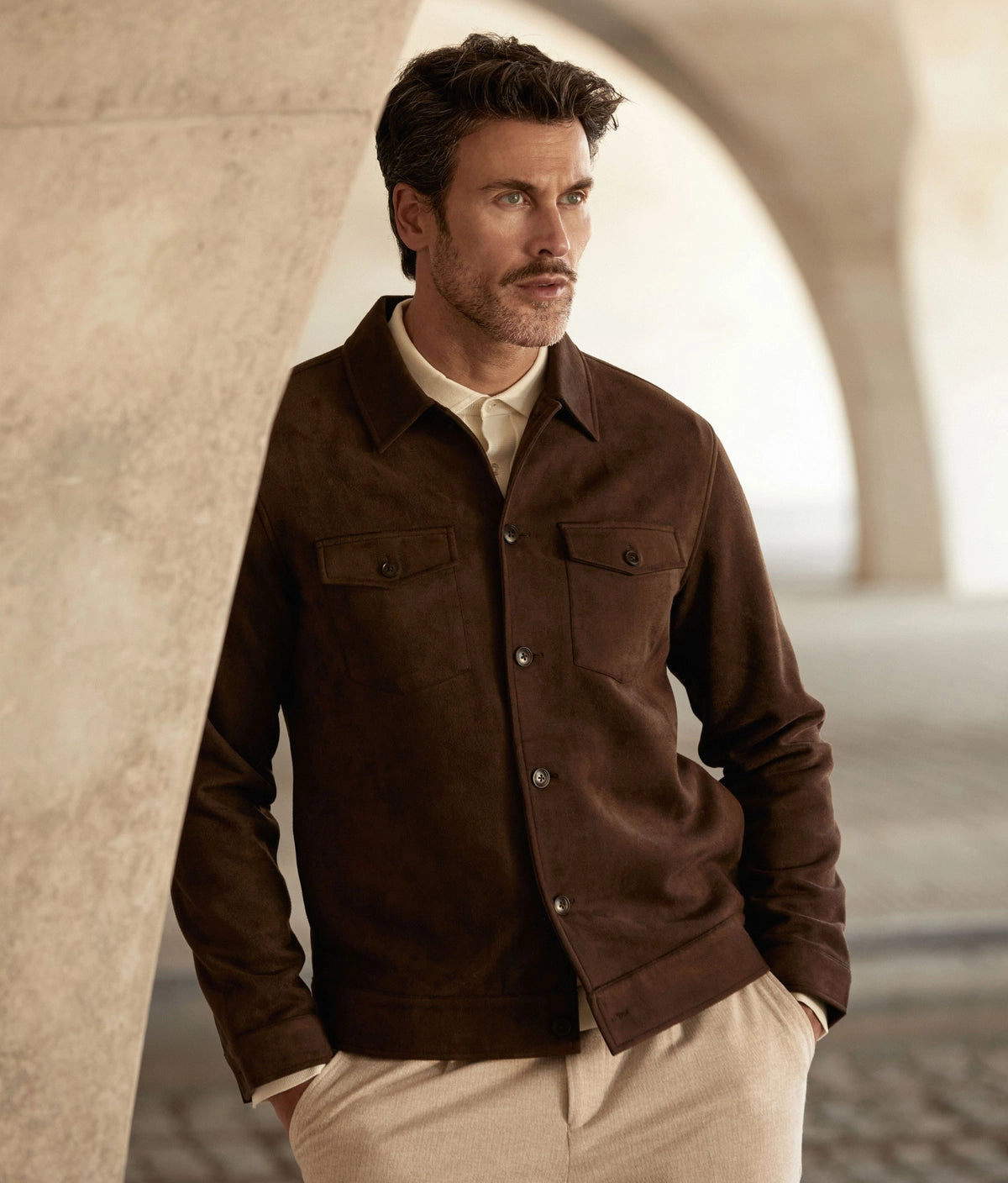 BLUE INDUSTRY - Milano Shirt Jacket in Brown