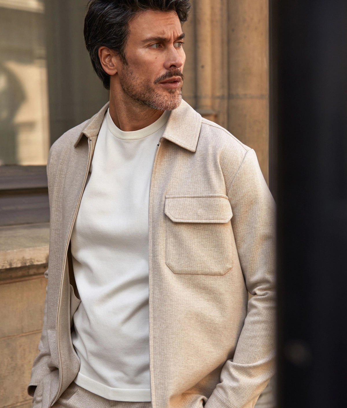 BLUE INDUSTRY - Elba Shirt Jacket in Sand