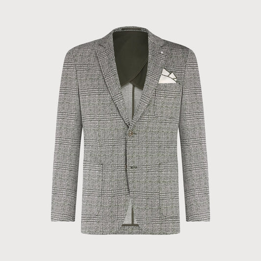 BLUE INDUSTRY - Check Blazer in Green