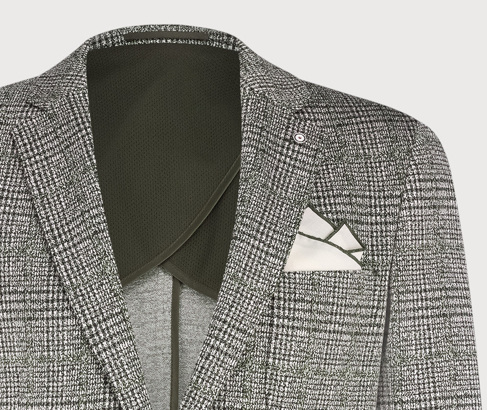 BLUE INDUSTRY - Check Blazer in Green