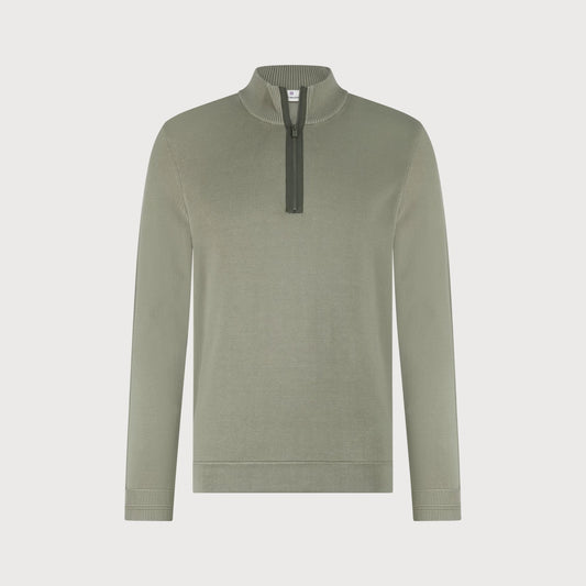 BLUE INDUSTRY - Half Zip Pullover in Khaki