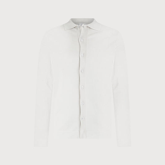 BLUE INDUSTRY - Button Up Knit in Stone