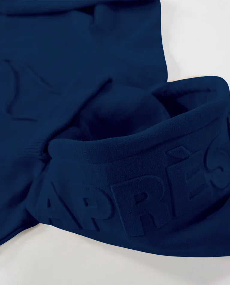 Apres Actif - Embossed Hoodie - Navy