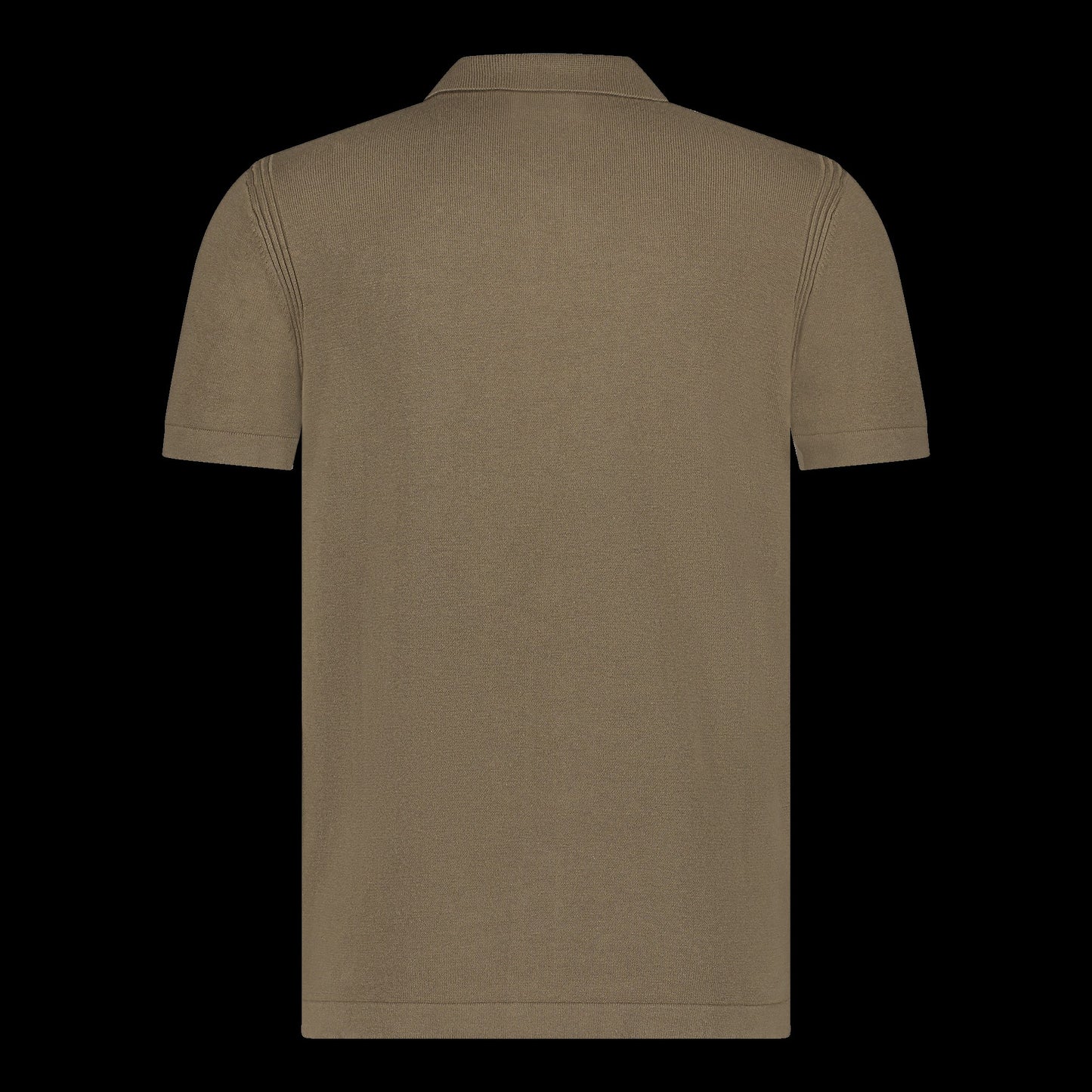 BLUE INDUSTRY - Knit Button Down Polo in Brown