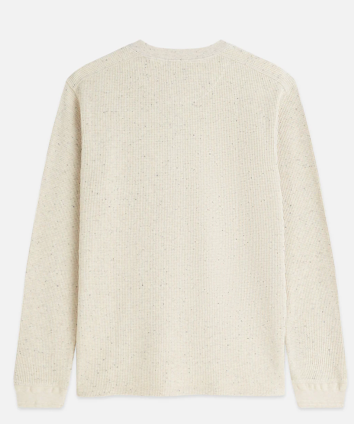 Scotch & Soda - Henley Melange Regular Fit - Long Sleeved T-Shirt in Oatmeal