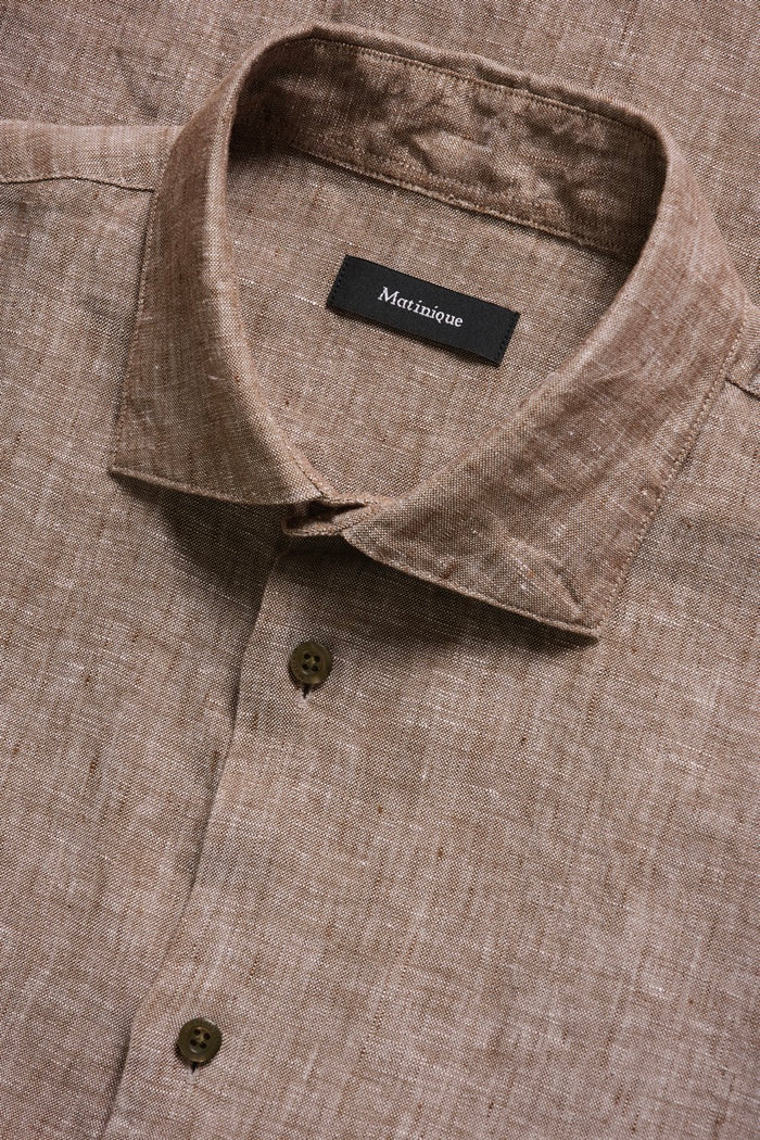 MATINIQUE - Marc Linen Shirt in Nut