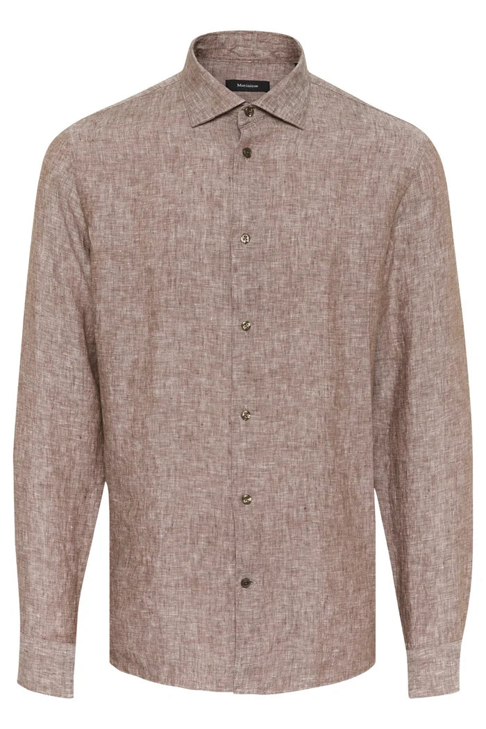MATINIQUE - Marc Linen Shirt in Nut