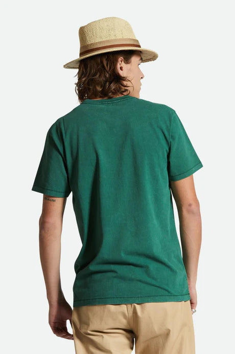 BRIXTON - Vintage Reserve Tee in Trekking Green