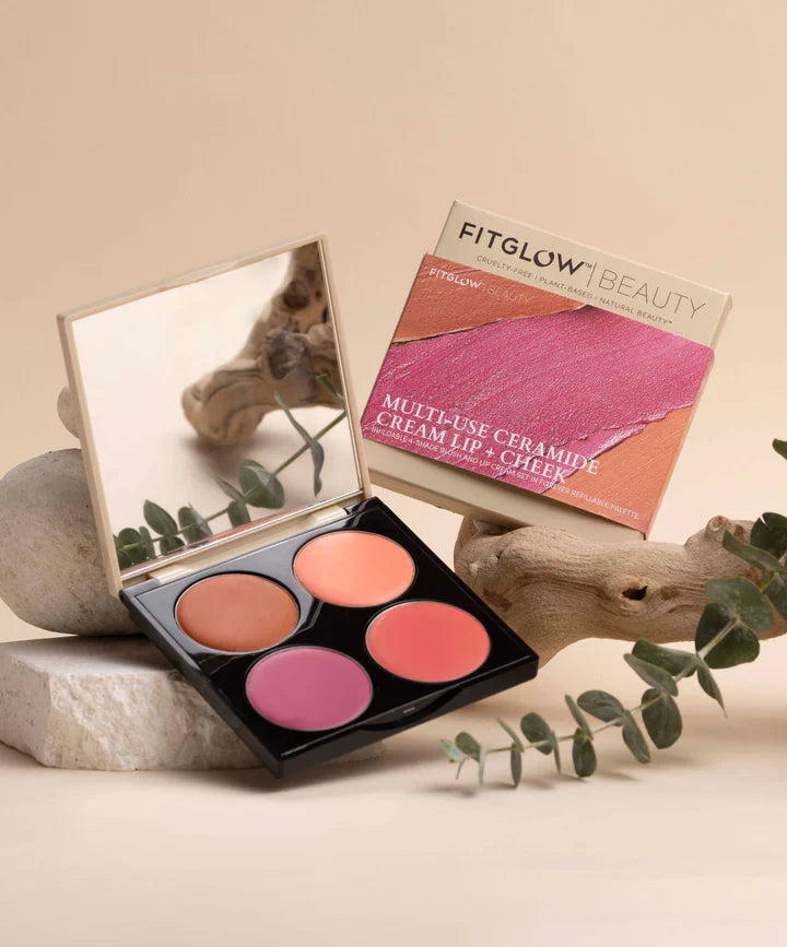 Fitglow Beauty - Multi-use Ceramide Cream Lip + Cheek Palette