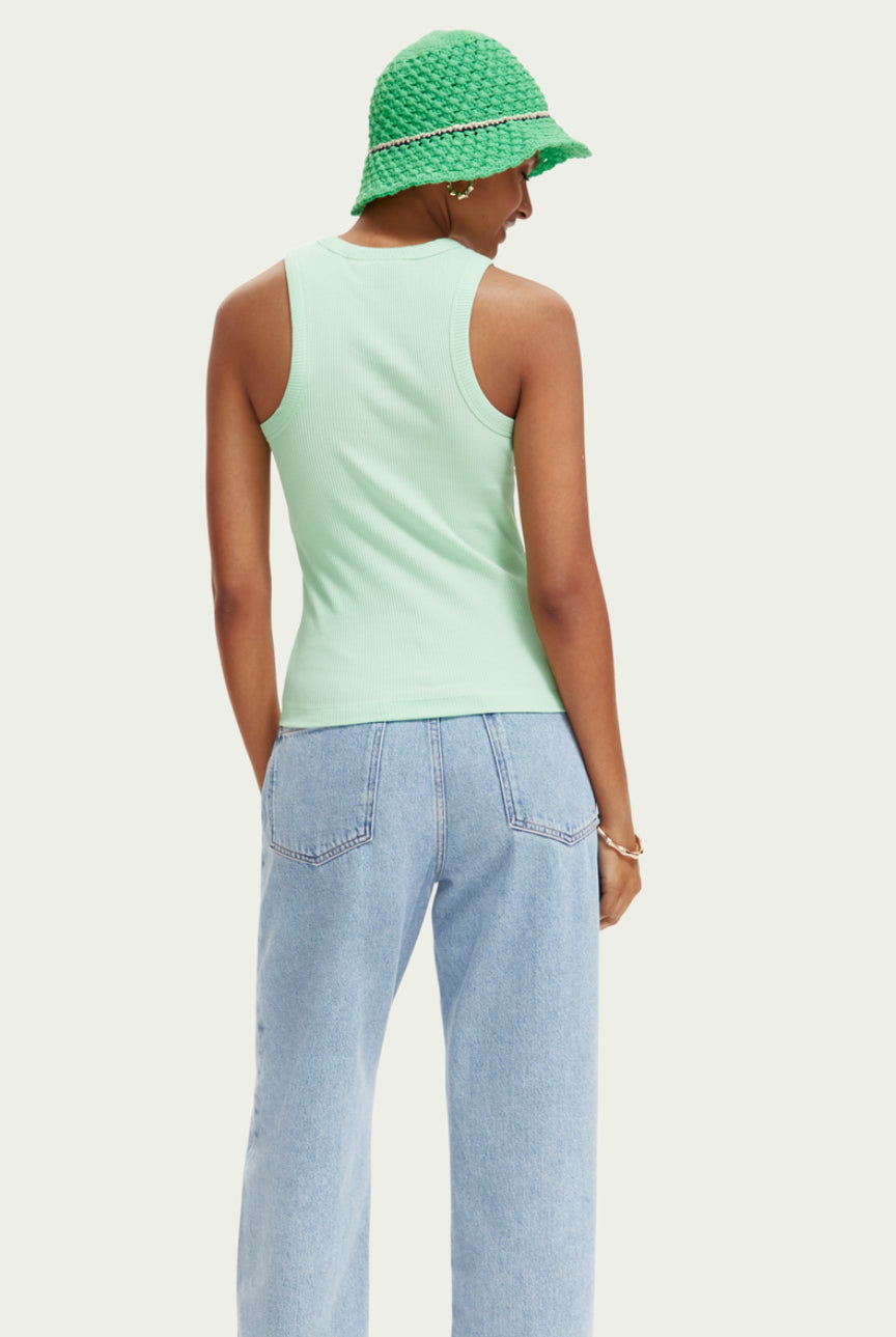 Scotch & Soda - Organic cotton racerback tank top