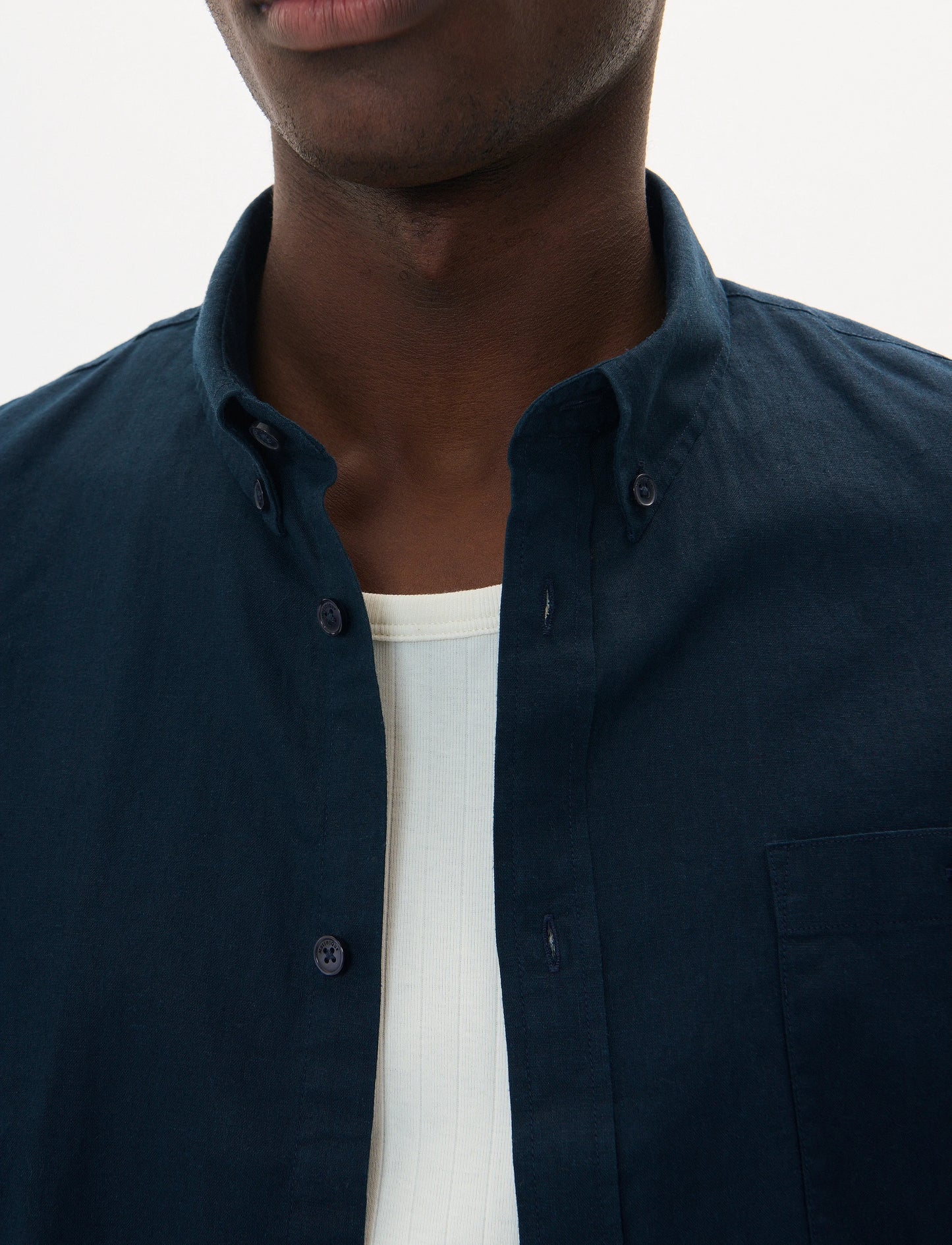 MATINIQUE - Trostol BD Short Sleeve in Dark Navy