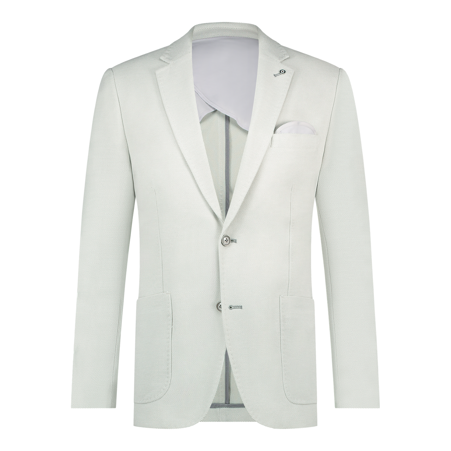 BLUE INDUSTRY - Waffle Blazer in Light Grey