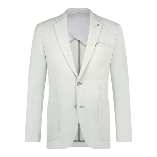 BLUE INDUSTRY - Waffle Blazer in Light Grey