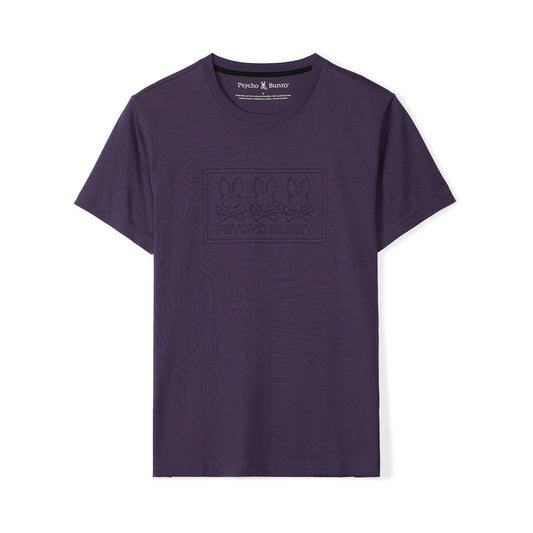 PSYCHO BUNNY - Tacoma Graphic Tee in Purple Velvet
