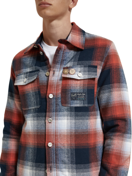 SCOTCH & SODA - Teddy Lined Checked Overshirt