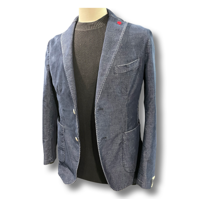 JERRY KEY - Mini Cord Stretch Blazer with Metal Buttons