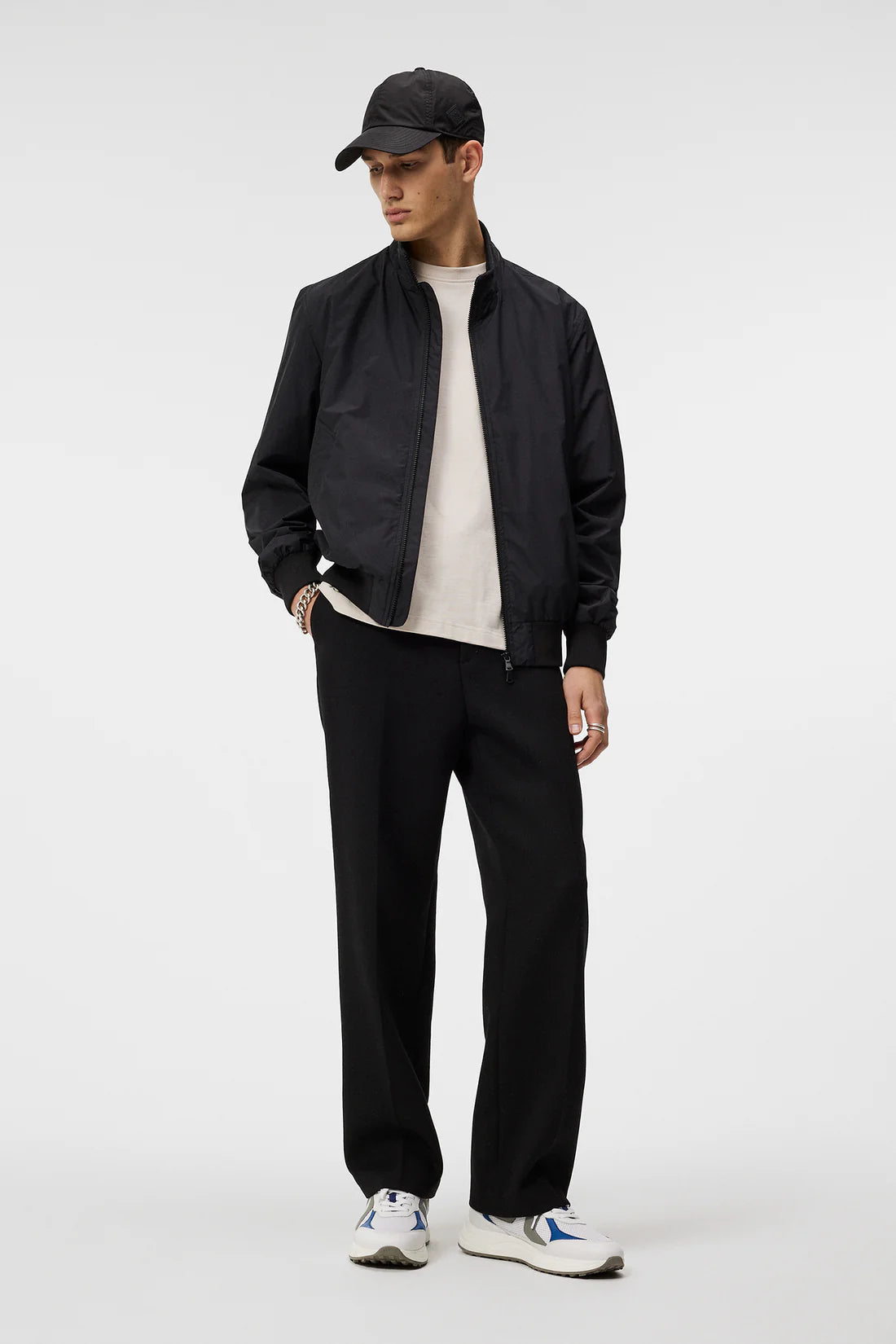 J.LINDEBERG Kevin 2 Layer Bomber in Black Forty Five Social