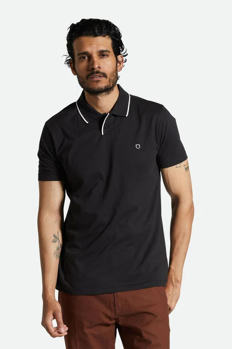 BRIXTON - Mod Flex S/S Polo in Black